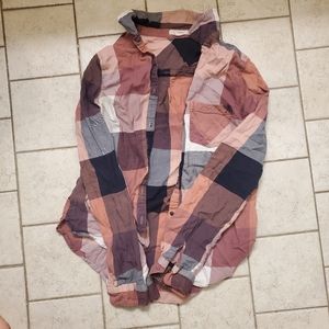 Pink checkered flannel
